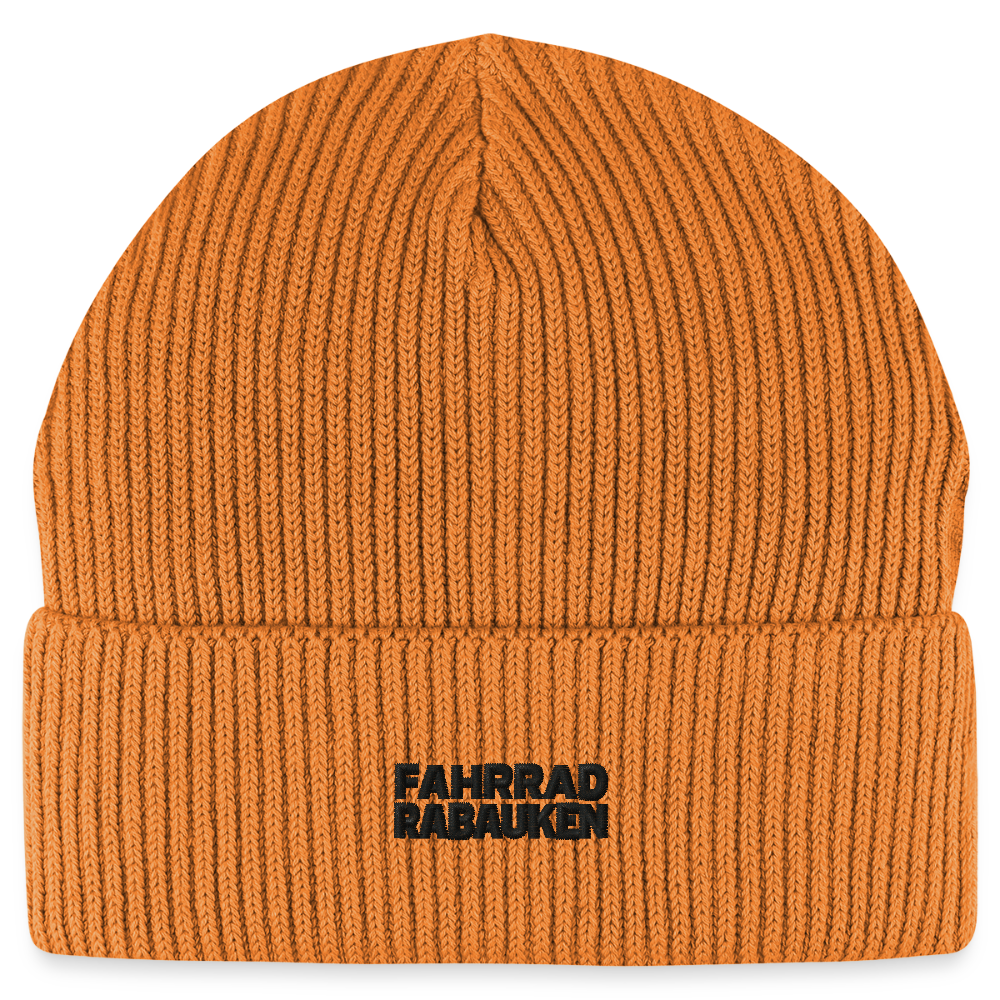Unisex Bio FISHERMAN BEANIE ORANGE - Herbstorange